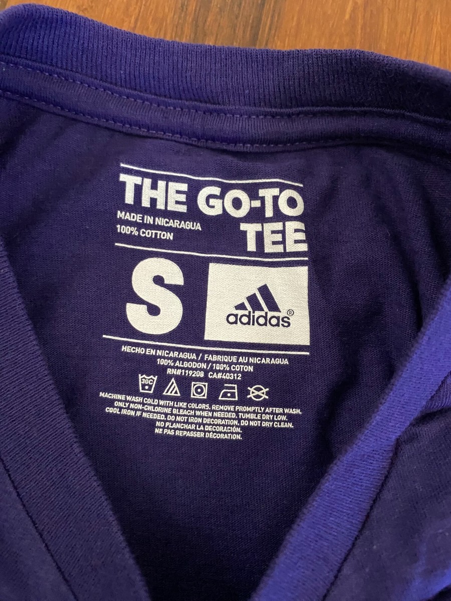 Adidas Go-To Tee NBA Charlotte Hornets Basketball Purple New Men's