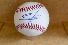 OTTO LOPEZ BLUE JAYS/MARLINS SIGNED AUTOGRAPHED M.L. BASEBALL
