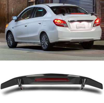 52'' Rear Trunk Spoiler Wing 3RD LED Brake Light For 17-20 Mitsubishi ...