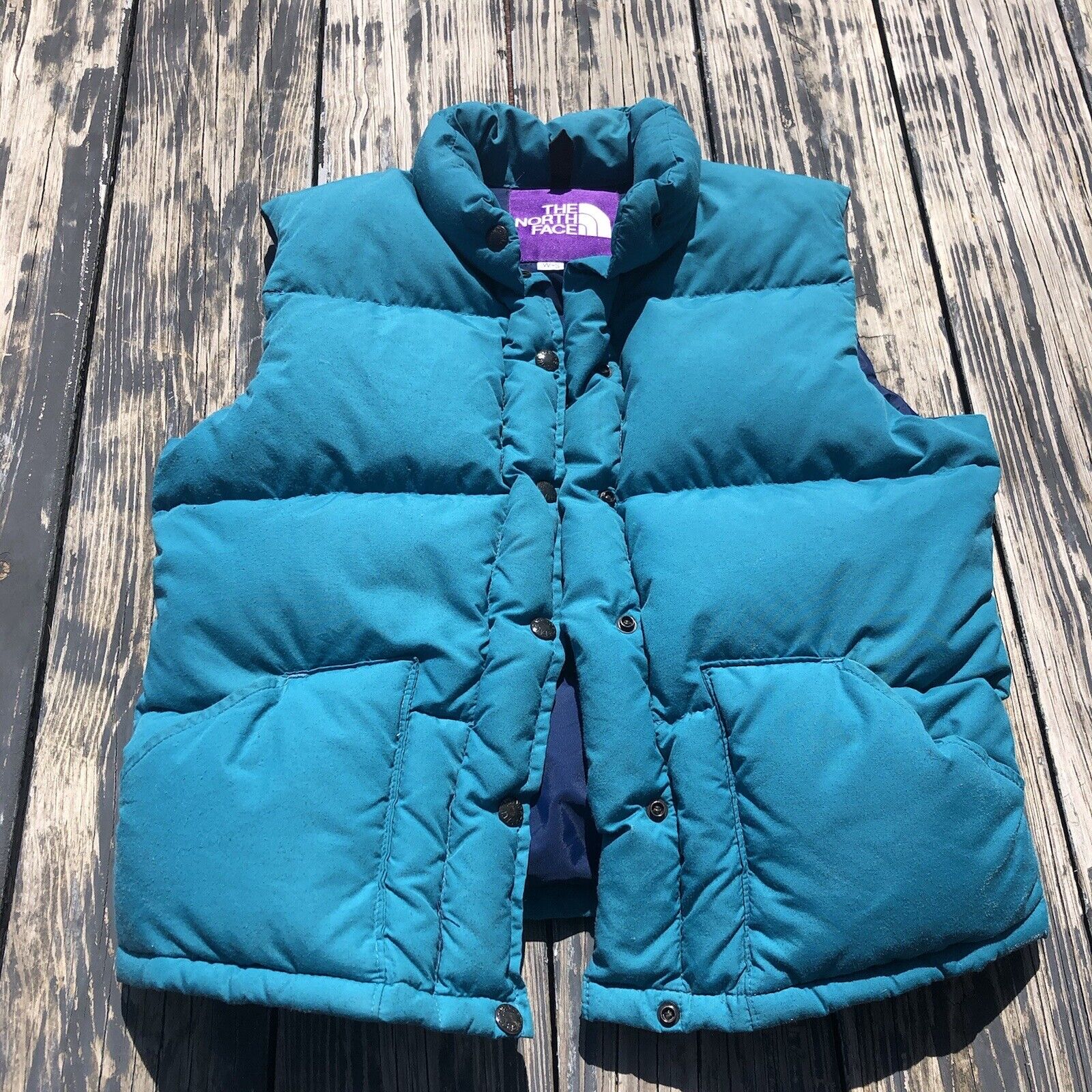 THE NORTH FACE PURPLE LABEL Down Puffer Vest Aqua Size S