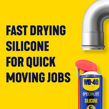 WD-40 Specialist Silicone Spray 400Ml Can Versatile All-Weather 24.60 per litre