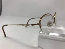 Rc2501 Eyeglasses Half Rimless Gold Brown Oc8z 52-18-135 Frames Only X645