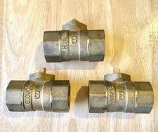 3 Pack 1  Brass Plumbing Ball Valve Pipe Thread NPT 600 WOG Water Oil Gas