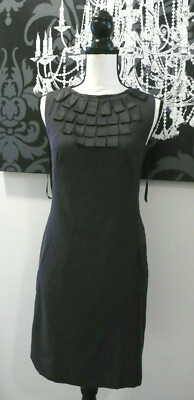 TED BAKER NWOT Career Women's Sleeveless Grey Wool Blends Dress Size 2