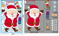 Christmas decorations snowman elk window sticker