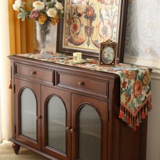 35cm Breite Jacquard Tischläufer für Schrank Tisch Quaste Dekor