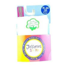 Jeffries Socks White Color 18-24 M 82 Cotton 15 Nylon For Kids USA Seller