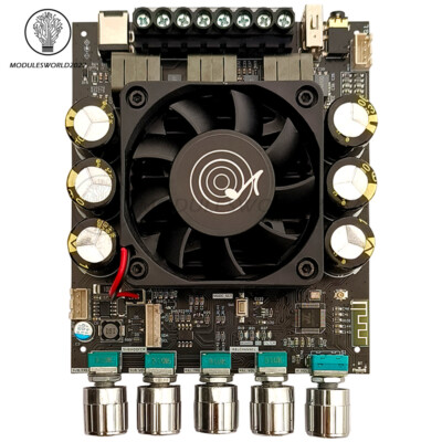 DSP A1 160W+160W+200W 2.1CH Bluetooth Power Amplifier Subwoofer Amplifier Board