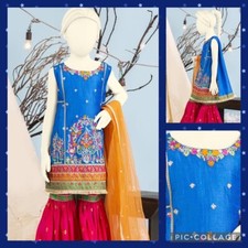 J. Girls Original Pakistani Gharara Kurta 3pc Dupatta Eid/Ramadan/Wedding wear