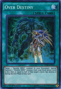 Over Destiny - DESO-EN015 - Super Rare - 1st Edition x3 - Near Mint