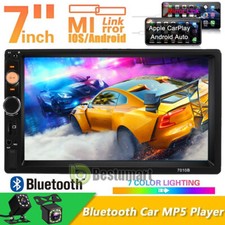 Double 2Din Android 10 7'' 1080P Car Stereo Radio GPS Navi Wifi Quad-Core Player