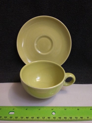 Russel Wright Iroquois Casual China Yellow Cup & Saucer VTG - Picture 3 of 7