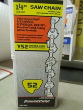 NEW POWER CARE 461-455 - 14" SAW CHAIN Y52 DL Echo Poulan Homelite Craftsman etc