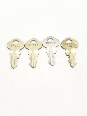 Chicago Lock Co original cut keys, KF, set of 4, motor, boat, vending, elevator