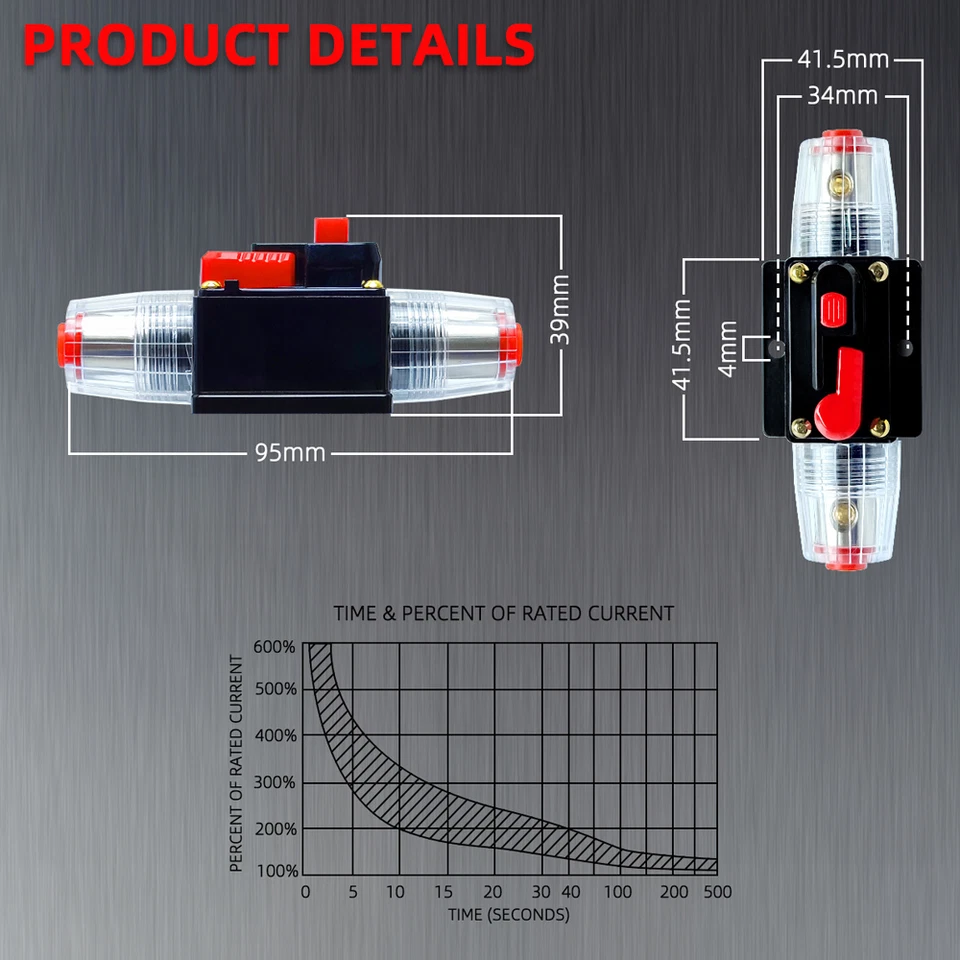 20A-150A Automatische Sicherung Automat Automatik Schalter Boot KFZ 12V / 24V - Bild 3 von 4