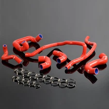 Non-A/C Silicone Radiator Coolant Hose Kit Red Fit For 88-1993 E30 325 325i 6CY