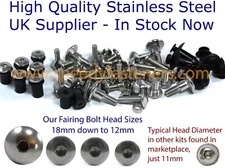 for Suzuki GSX-R1000 2017-2023 Fairing Bolt Stainless Steel Screw Kit Fasteners