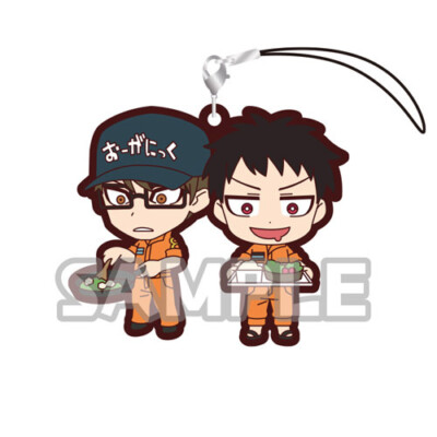 Fire Force Shinra Kusakabe,  Takehisa Hinawa Duos Rubber Phone Strap NEW