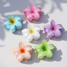 Hair Accessories 6 Pack Flower Hair Claw Clips Women Girls