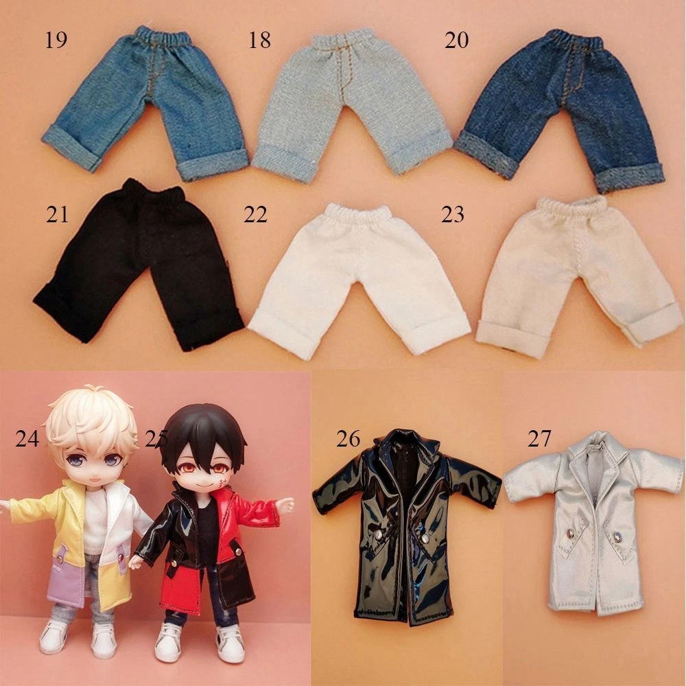 VETEMENTS Accessori vestiti PU pelle giacche felpe con cappuccio bambola jeans moda bambola pantaloncini