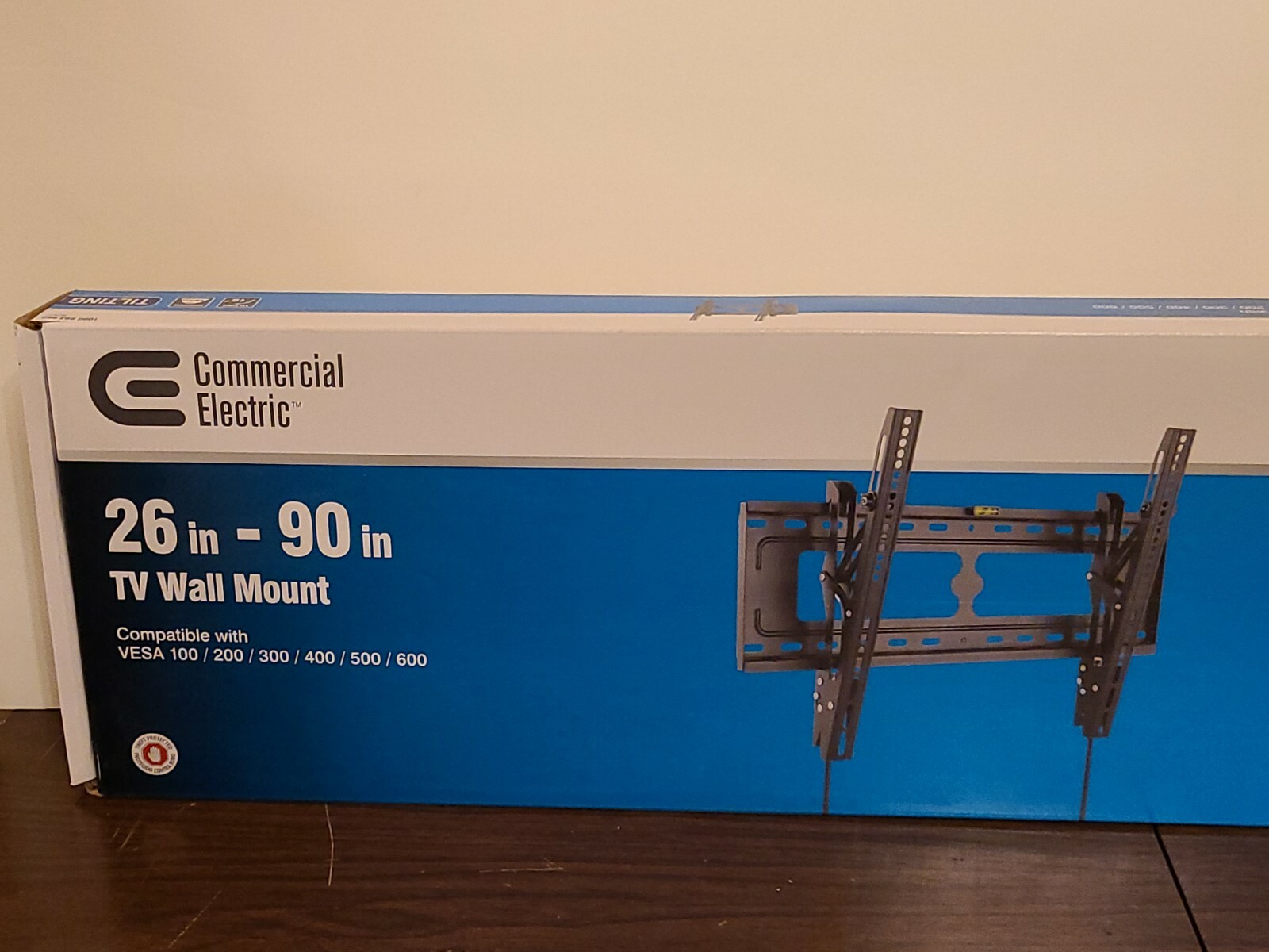 Commercial Electric Tilting TV Wall Mount for 26u0026#034; - 90u0026#034; TV Black  1000993982 | eBay