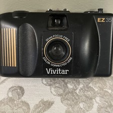Vintage VIVITAR EZ35 35mm Focus Free Film Point And Shoot Film Camera
