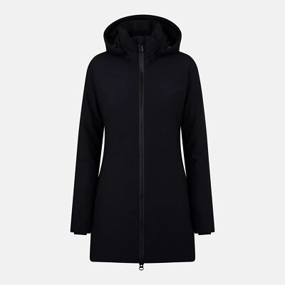 Save the Duck Lila Women's Hooded Jacket, Black, 3-Large