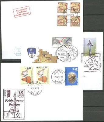 Kosovo - LOT - 6 Belege, Feldpost, KFOR u.a.