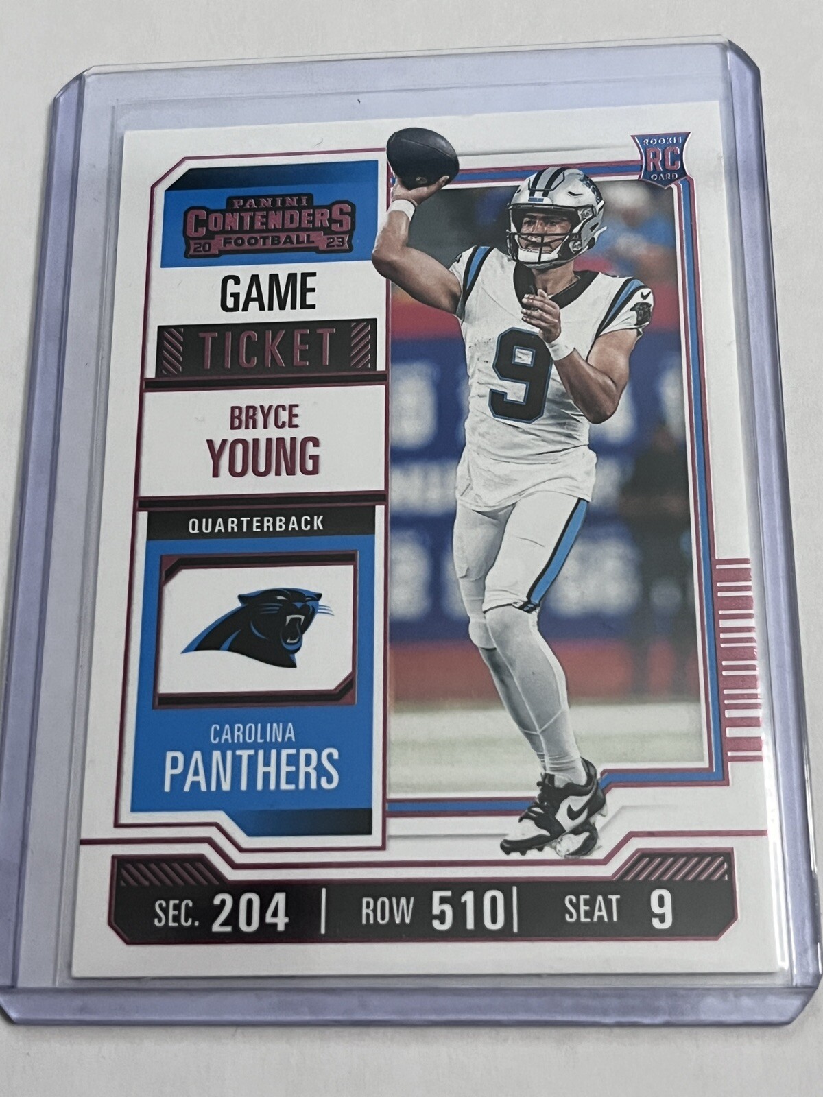 Bryce Young Rookie 2023 Panini Contenders Bronze Variant #15 Carolina Panthers
