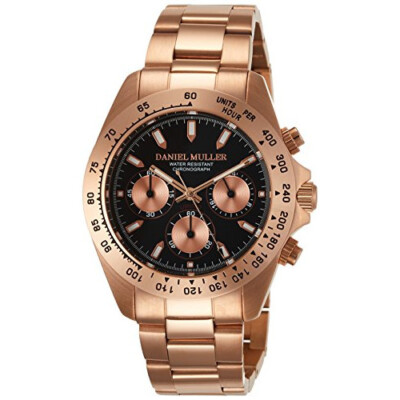 [Daniel MULLER] DANIEL MULLER Watch Chronograph Men's Watch DM-2002BK  [NEW]