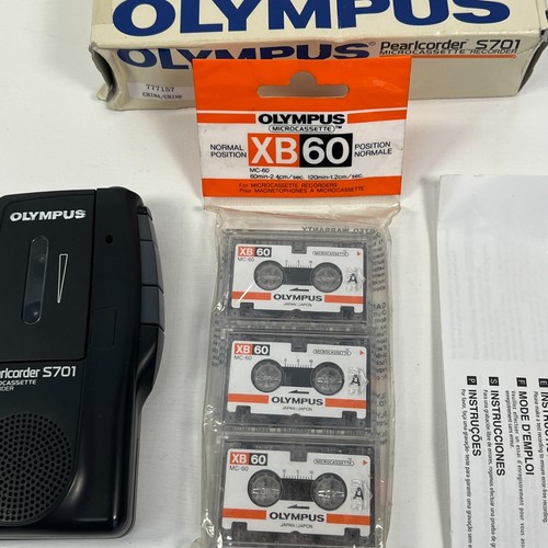 Tested ✅ - Diktiergerät Olympus Pearlcorder S701 Dictaphone Microcassette - Picture 2 of 12