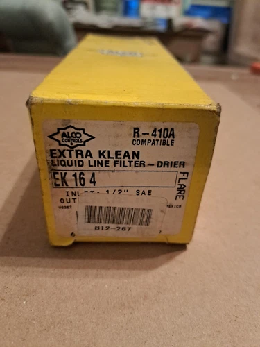 ALCO CONTROLS EK 164 S LIQUID LINE FILTER-DRIER Inlet & Outlet 1/2” ODF D242