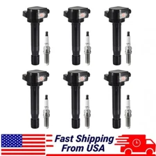 HIGH PERFORMANCE 6X Coil Packs and Spark Plugs for 2008-12 Honda Accord 3.5L V6