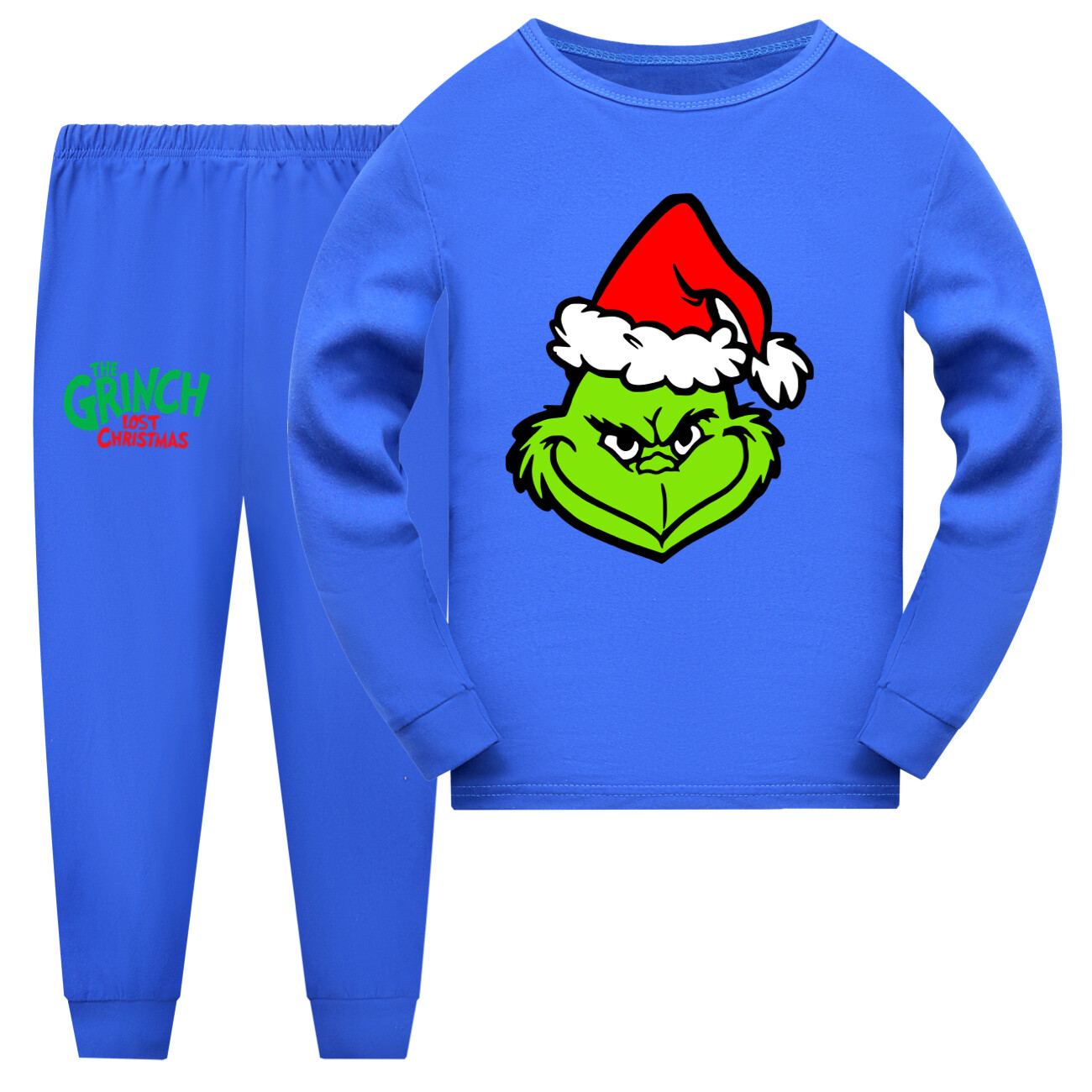Kids Boys Girls Grinch Christmas Nightwear Loungewear Pyjamas Outfits PJs Set UK image 7