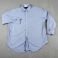 Ralph Lauren Shirt Mens 16.5 Blue Check Dress Button Up Long Sleeve 