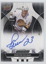 2024-25 Upper Deck Engrained Icons Ebony 5/49 Martin Gelinas #CA-GE Auto 8mm