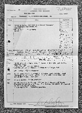 1977 London Fire Brigade Tip Sheets x 1 (Photocopy)