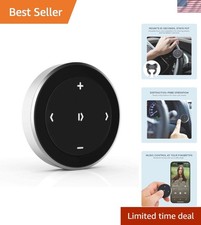 Bluetooth Media Button with Steering Wheel Mount, Wireless Music  Volume Con...