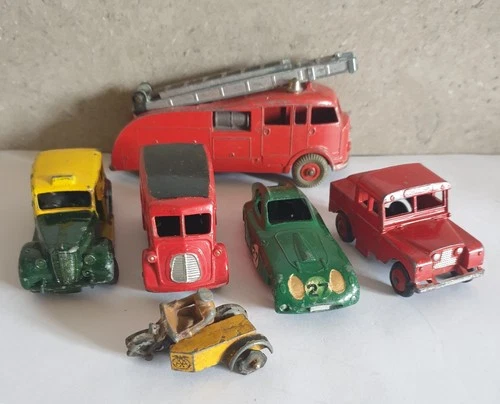 6 x Vintage Dinky Vehicles, Bristol 450, AA Patrol, Royal Mail etc.  To Restore