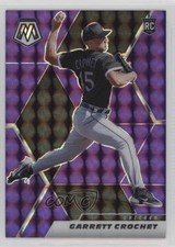 2021 Panini Mosaic Rookie Purple Mosaic Prizm 13/49 Garrett Crochet #257 04h3