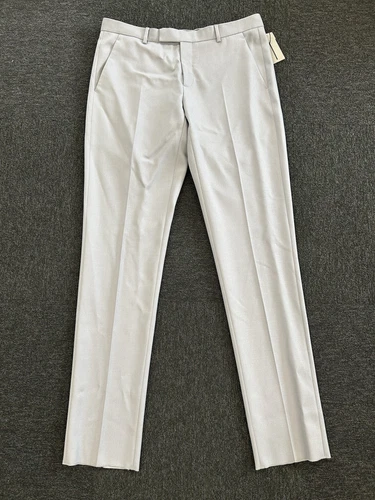 Dior Pantalone Tessuto Grigio Uomo in 28W (44 EU) NUOVO