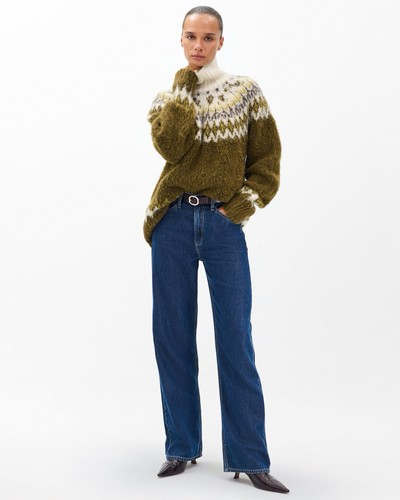 Rag & Bone Logan Wide Leg Jean Featherweight in Wellbrook Size 26 Denim