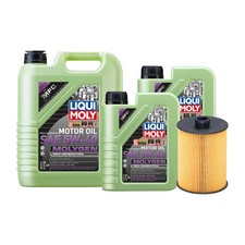 7L Liqui Moly Molygen New Gen 5W-40 Hengst Engine Oil Change Kit for Touareg 3.6
