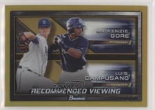 2017 Bowman Draft Gold Refractor 9/50 Luis Campusano Mackenzie Gore #RV-SDP s3g
