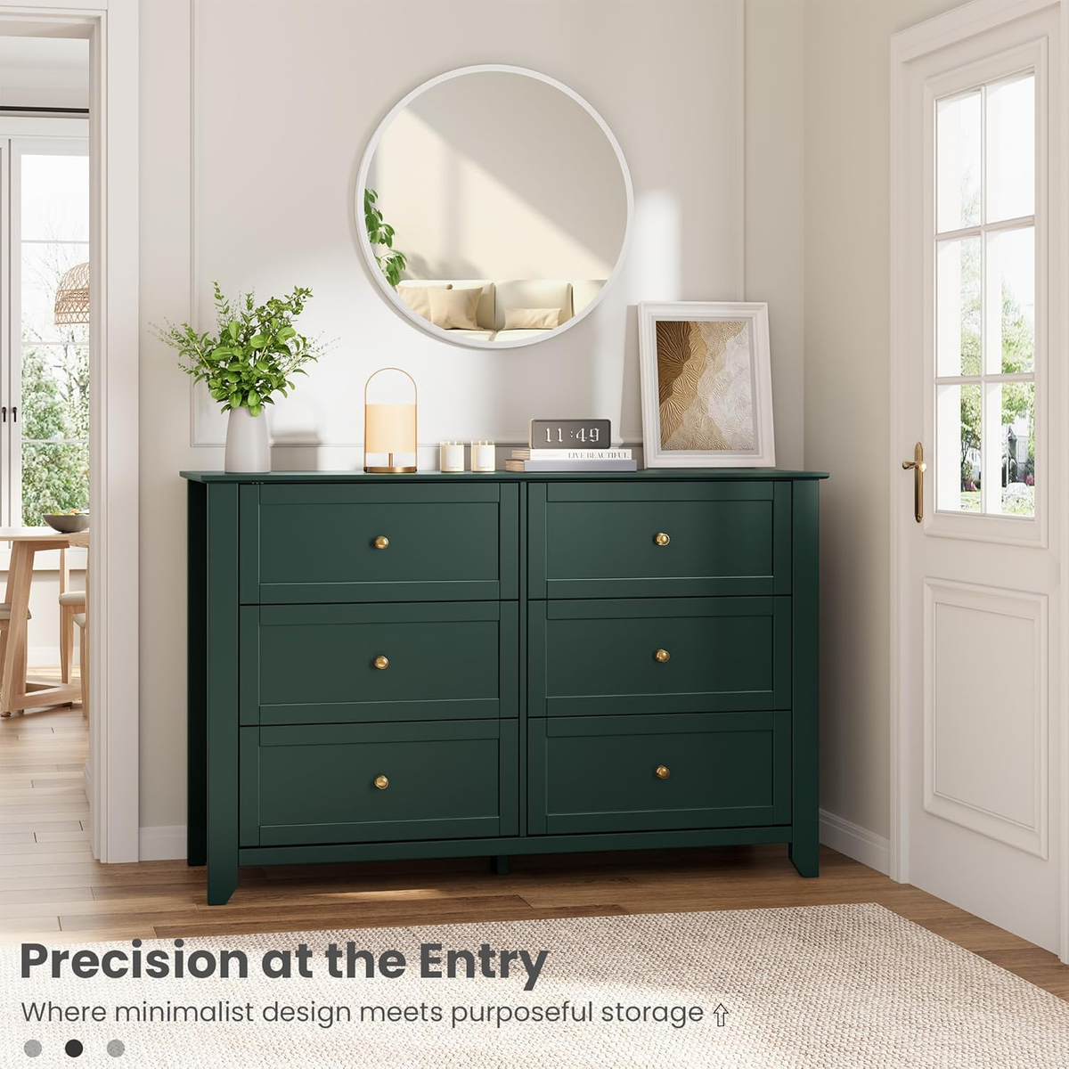 Green 6 Drawer Dresser for Bedroom, Large Dresser with Deep Drawers & Metal Knob | eBay Green 6 Drawer Dresser for Bedroom, Large Dresser with Deep Drawers & Metal Knob | eBay