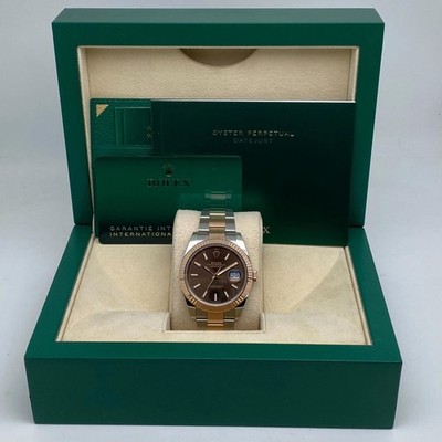 Rolex Datejust 41 126331 Oyster Stahl 18K Roségold Automatische Uhr B&P