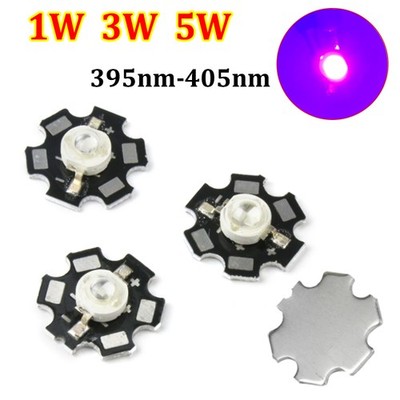 1W,3W,5W Power LED UV 395~405 nm 280mA~1300mA Chip ultraviolett Starplatine