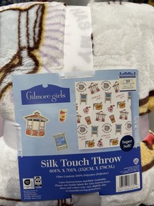 NEW- 25th Anniversary GILMORE GIRLS Blanket Silk Touch Throw 60x70in Super Soft