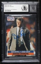 BAS 1991 Pro Set Dan Reeves #144 BGS Authentic Auto ow6
