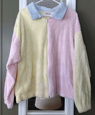 Handmade Vintage Chenille Bedspread Jacket Pa...